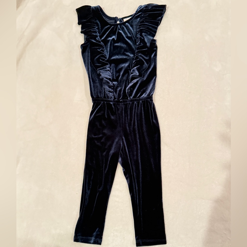 2T Navy Blue Ruffle Toddler Baby Jumpsuit- Cat & Jack